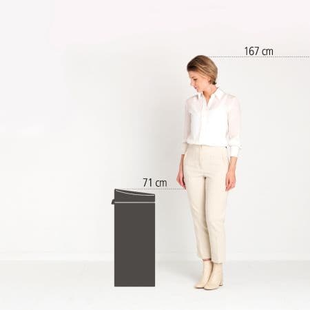 سطل زباله 30 لیتر تاچ استیل مات برابانتیا brabantia — تصویر ۶