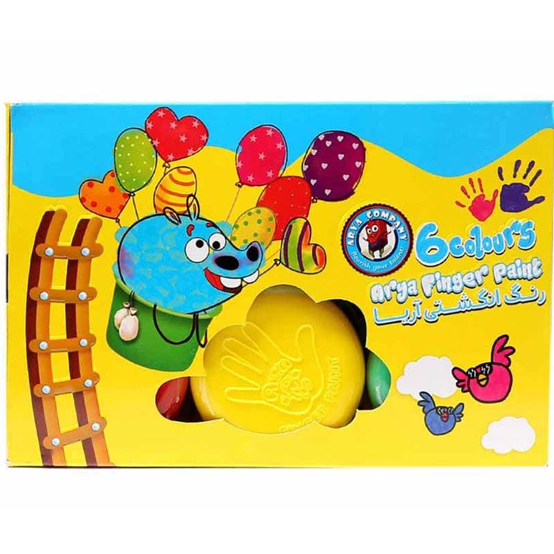 رنگ انگشتی آریا 6 رنگ