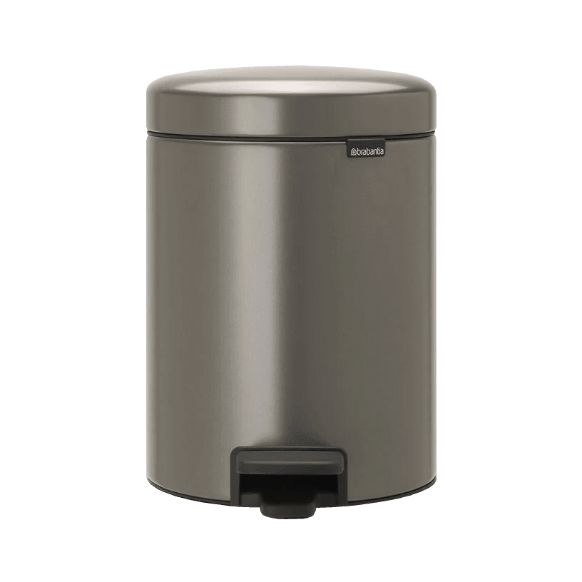 سطل زباله 5 لیتر پدالی پلاتینیوم برابانتیا brabantia
