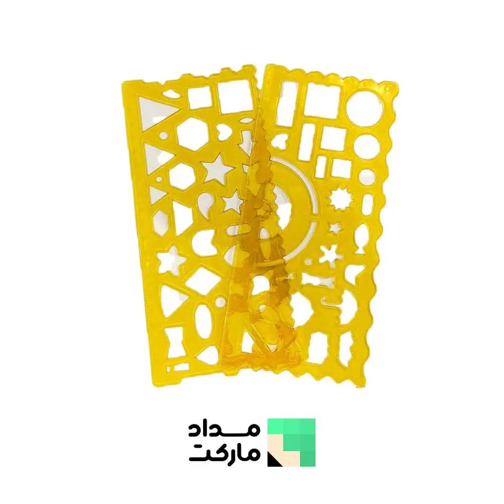 شابلون دوقلو خط کش و نقاله دار — تصویر ۲
