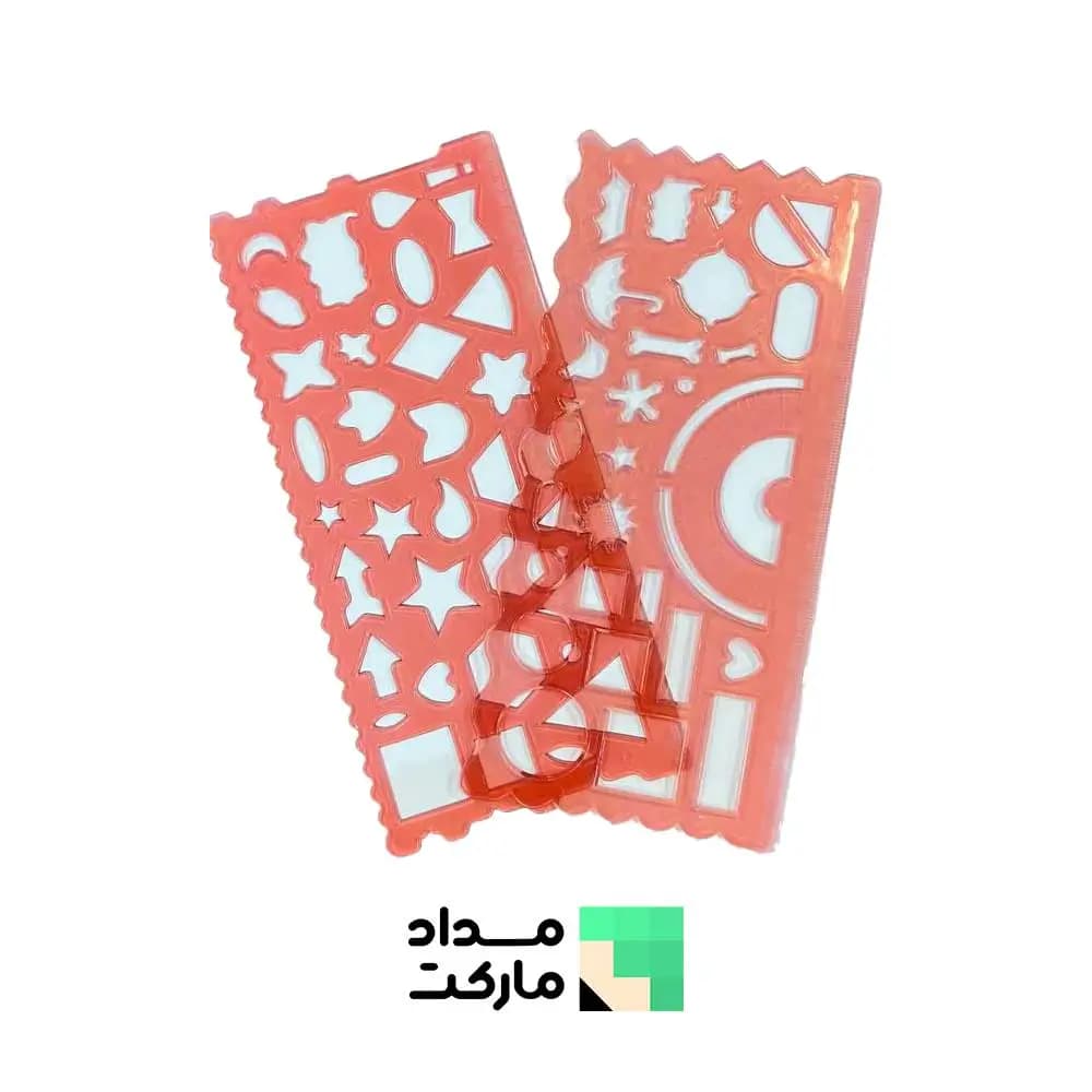 شابلون دوقلو خط کش و نقاله دار — تصویر ۳