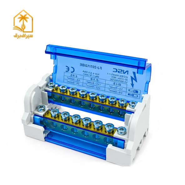 ترمینال توزیع دو پل 125 آمپر NSC کد FJ207/125 BE — تصویر ۲