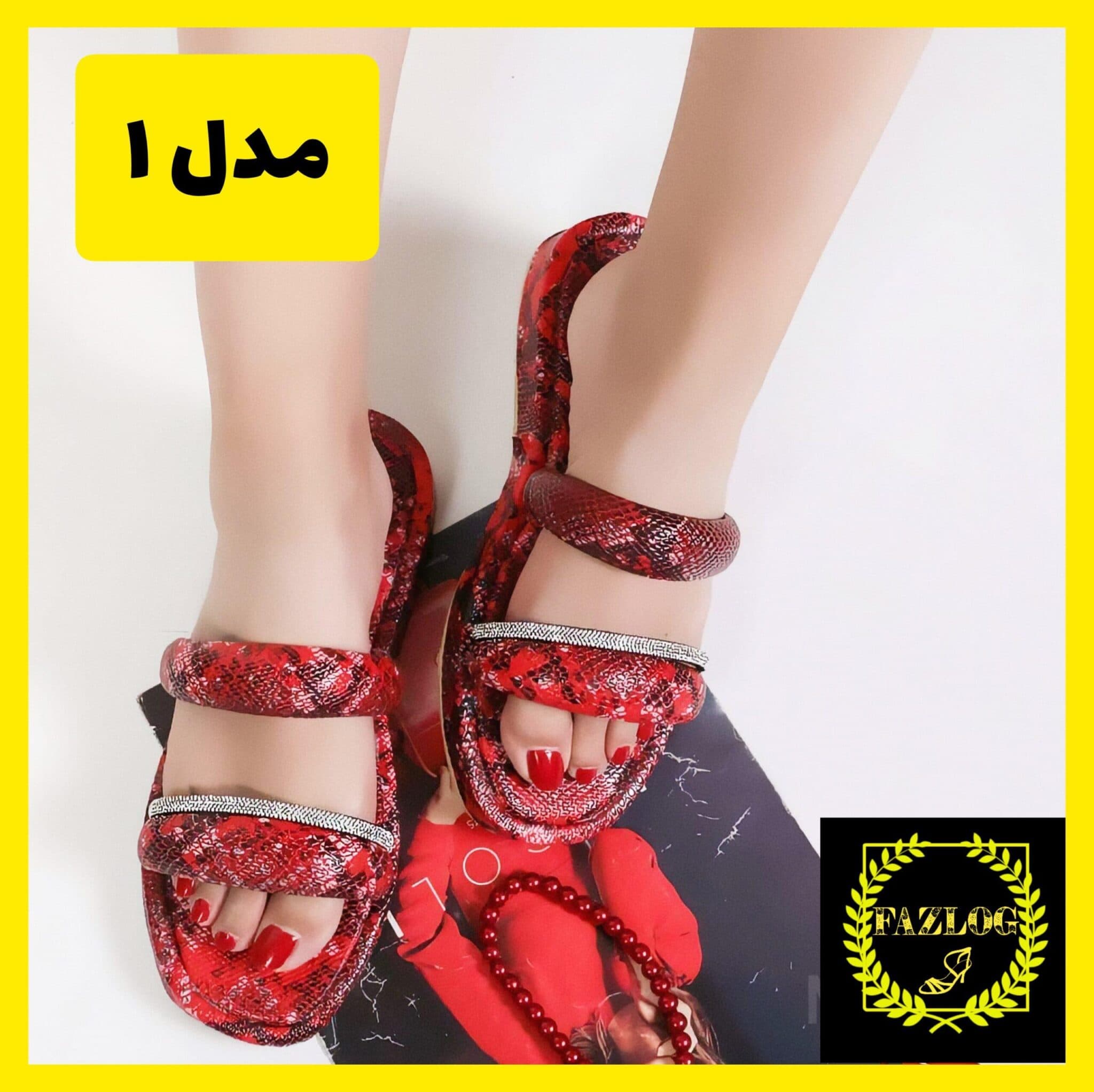 صندل دمپایی مجلسی و روفرشی زنانه رستا — تصویر ۲