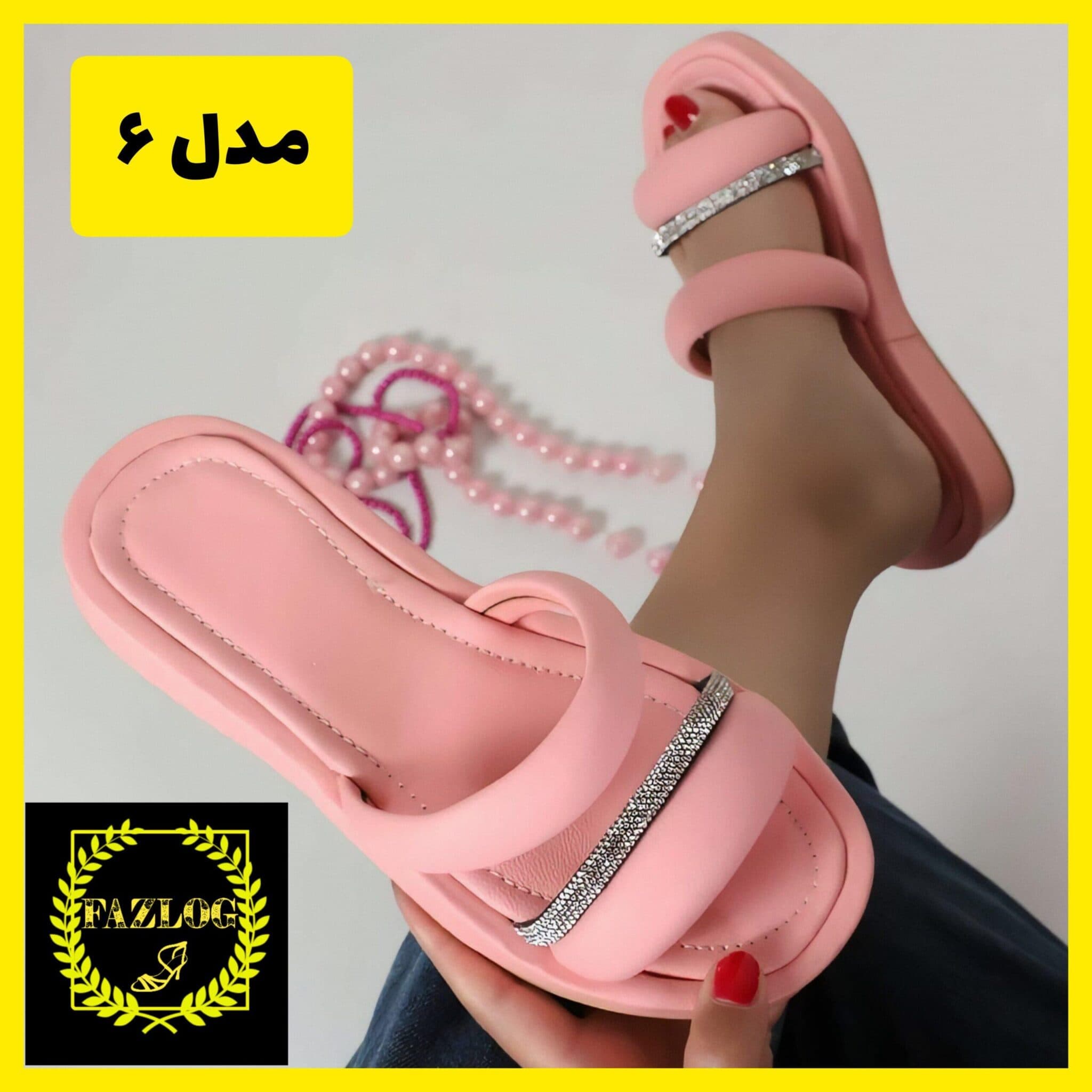 صندل دمپایی مجلسی و روفرشی زنانه رستا — تصویر ۷