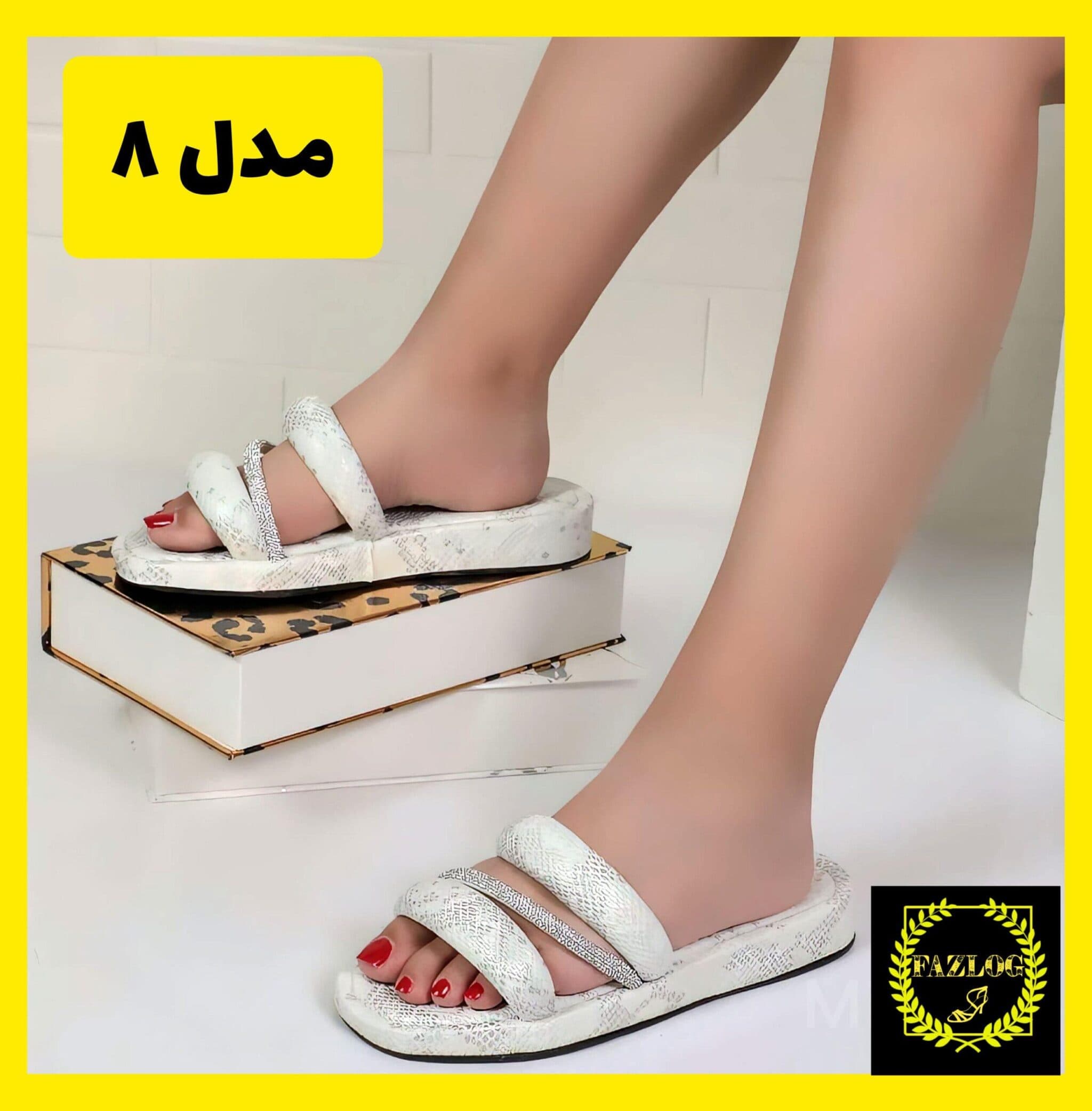 صندل دمپایی مجلسی و روفرشی زنانه رستا — تصویر ۵