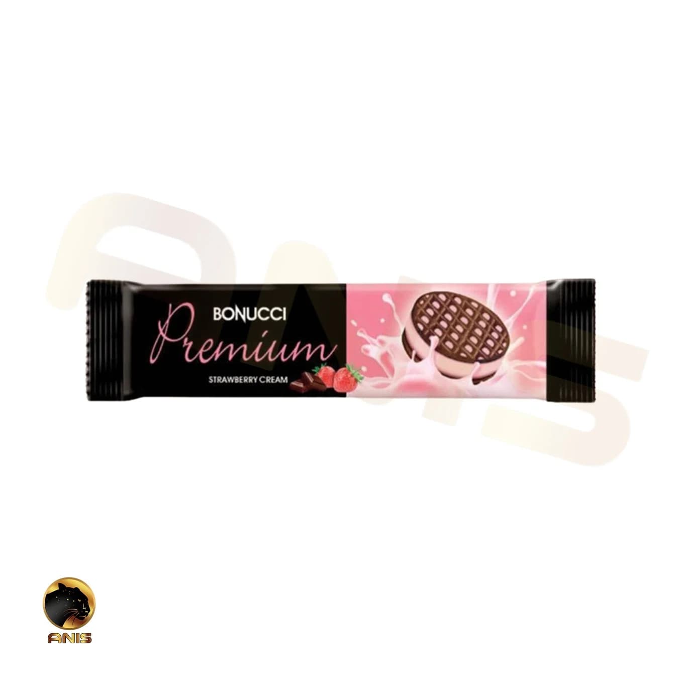 بیسکویت توت فرنگی ساندویچی بونوچی premium پرمیوم 70 گرمی