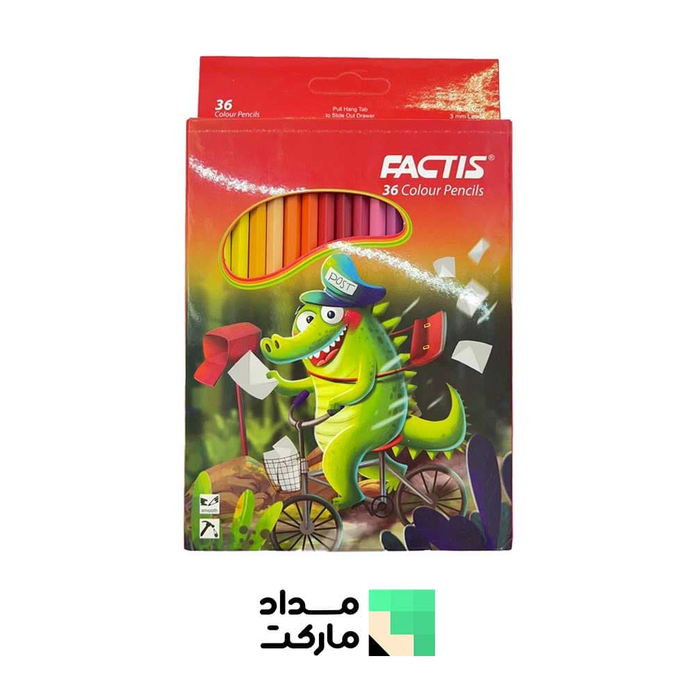 مداد رنگی فکتیس 36 تایی جعبه مقوایی — تصویر ۴