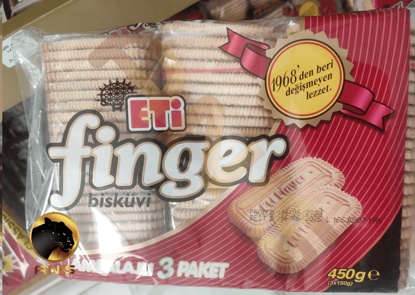 بیسکویت فینگر اتیETi finger 450 گرم — تصویر ۲