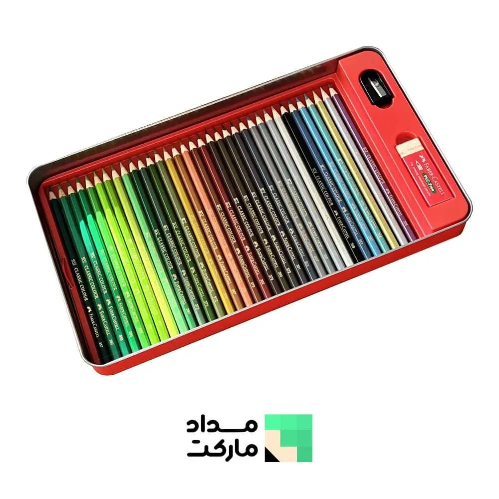 مداد رنگی 100 رنگ فابر کاستل — تصویر ۶