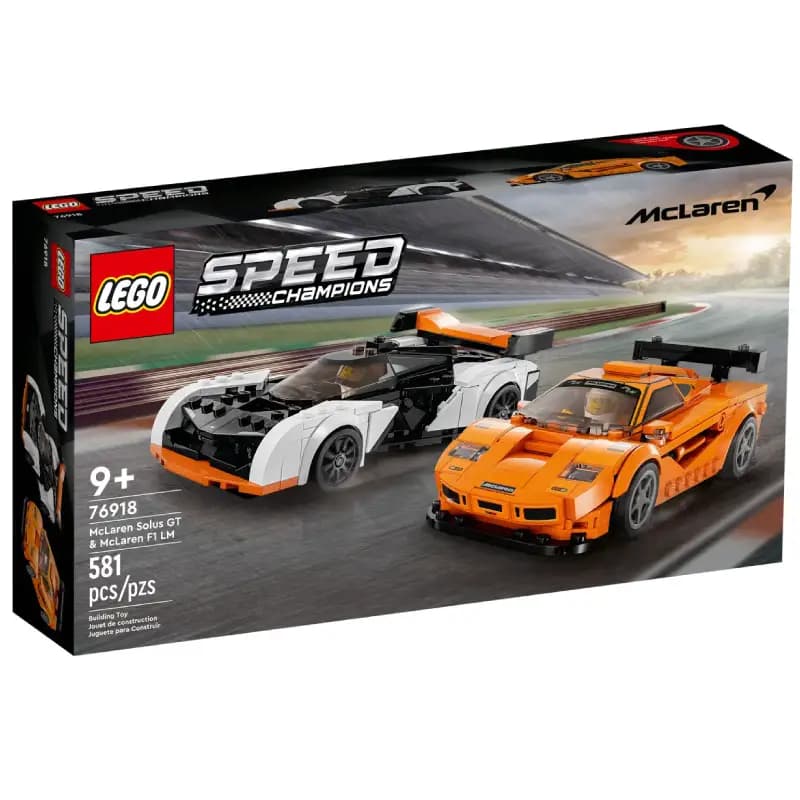 لگو اسپید مدل McLaren Solus GT & McLaren F1 LM کد 76918 — تصویر ۹