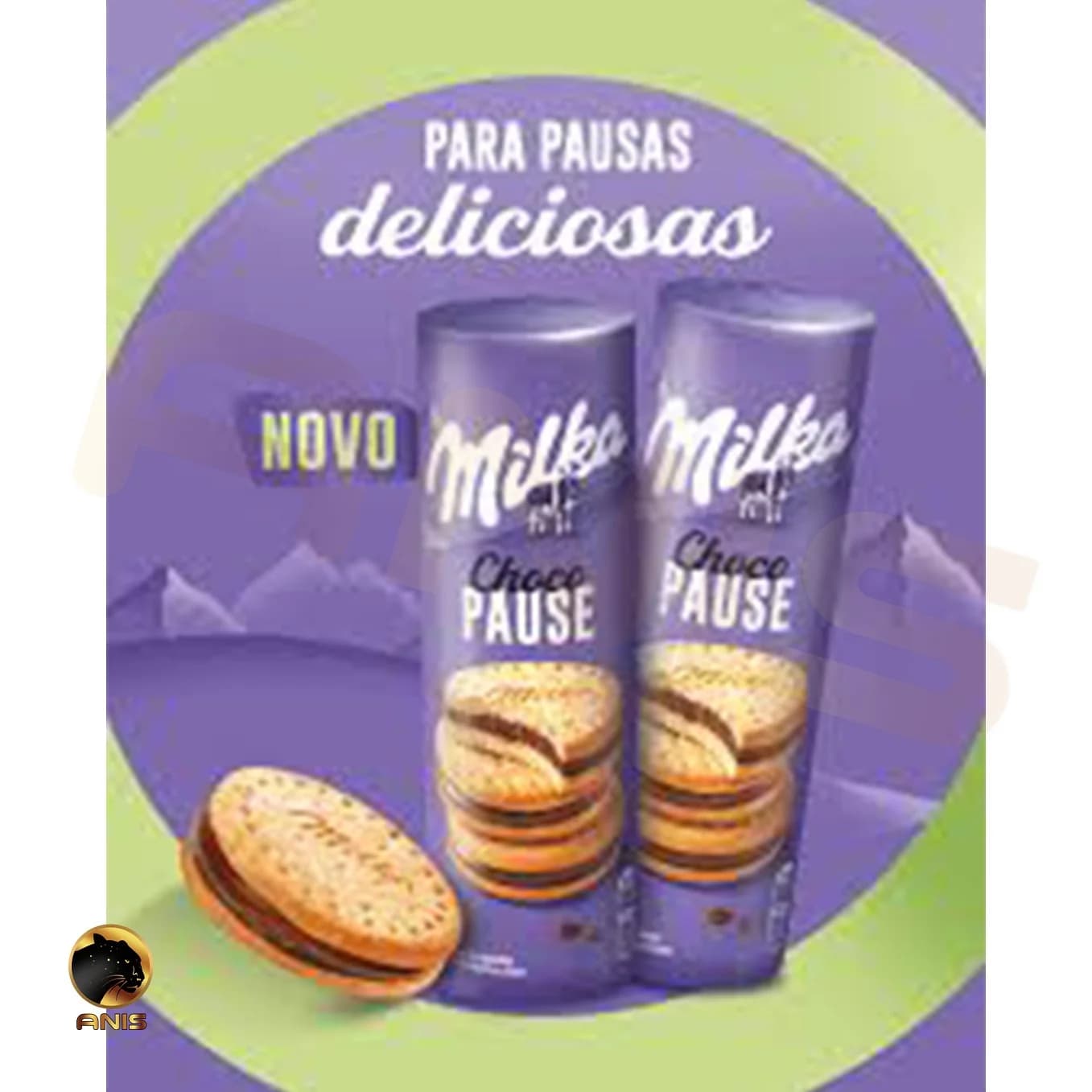 بیسکویت کرمدار شکلاتی choco creme میلکا سوئیسی 260 گرم — تصویر ۲