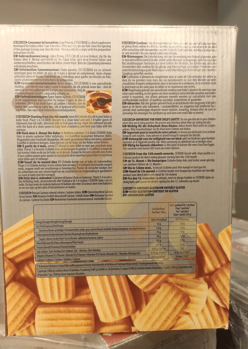 بیسکویت کودک اتی جی جی به به Eti Cicibebe حجم 1 کیلوییEti Cicibebe Biscuit 1kg — تصویر ۲