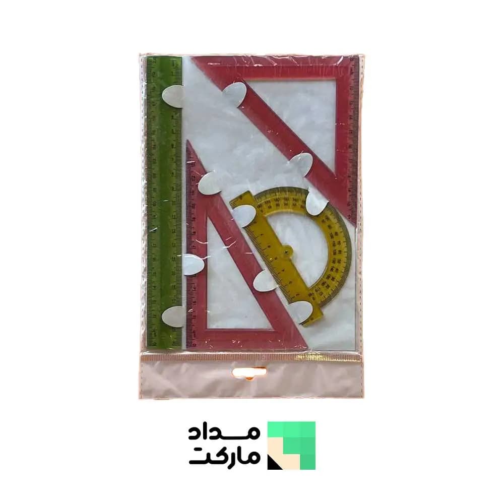 ست ژله ای گونیا و نقاله و خط کش