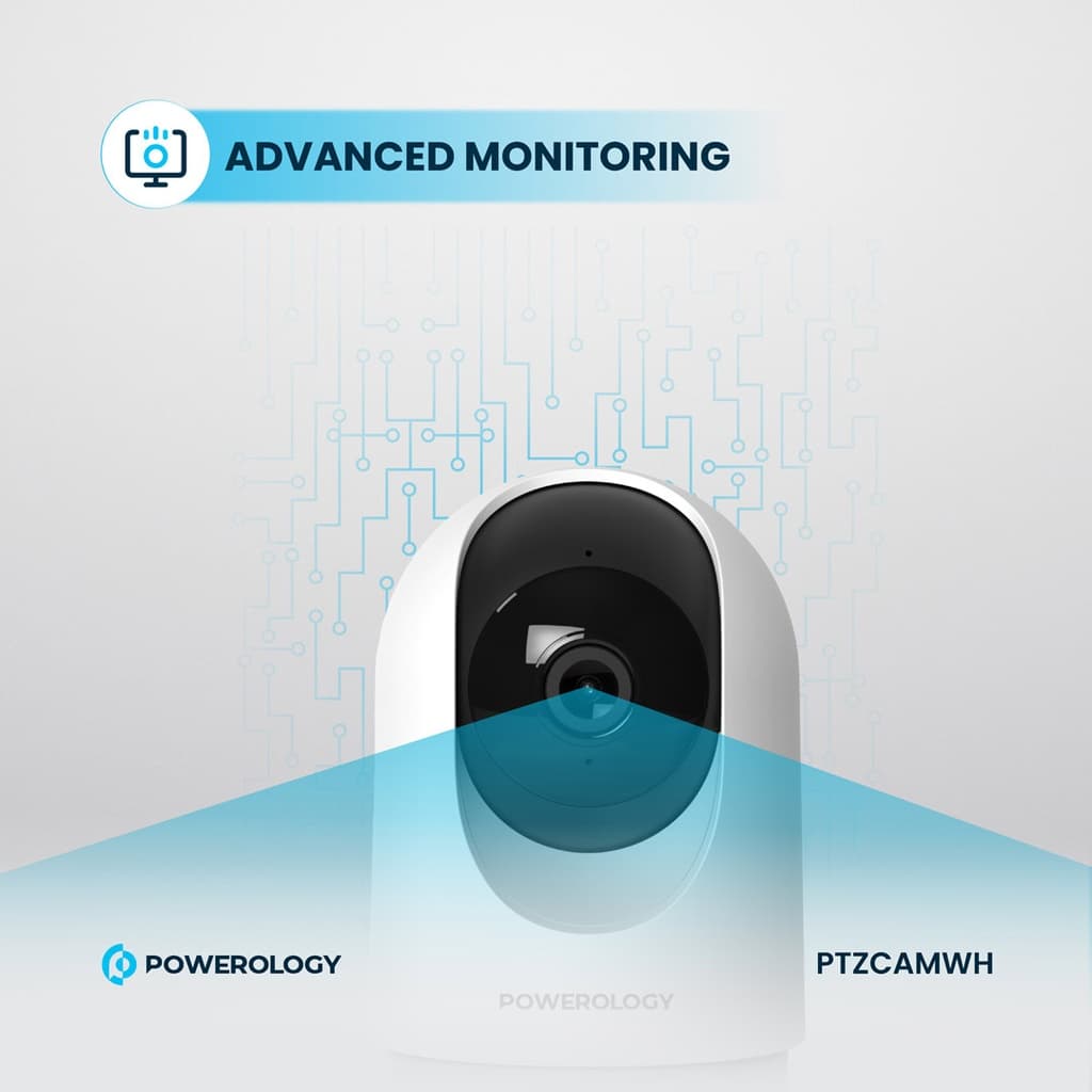 دوربین مداربسته پاورولوژی مدل PTZCAMWH کیفیت ۳ مگاپیکسل با دید در شب — تصویر ۴
