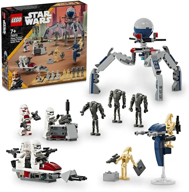 لگو استاروارز مدل Clone Trooper & Battle Droid Battle Pack کد 75372
