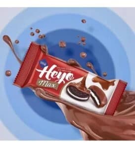 بیسکویت هی مکس HEYE MAX کرم وانیلی با روکش کاکائو 30 گرم — تصویر ۲