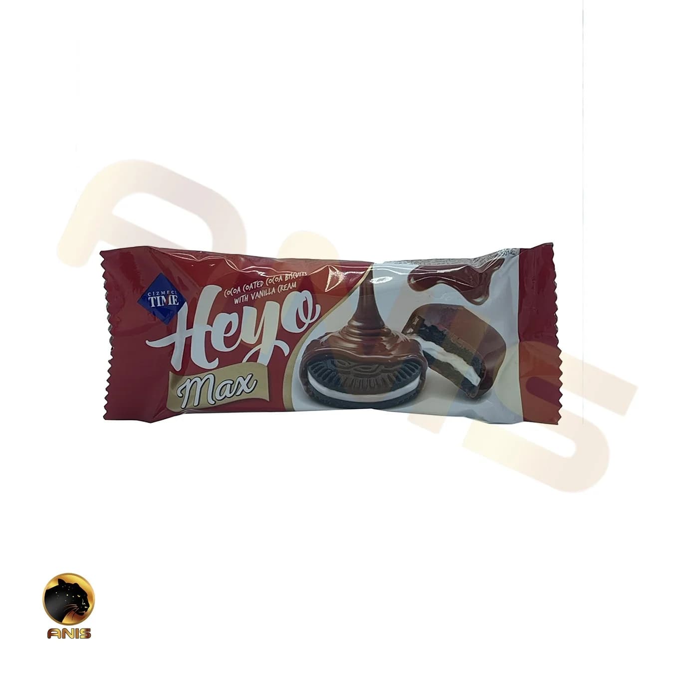 بیسکویت هی مکس HEYE MAX کرم وانیلی با روکش کاکائو 30 گرم