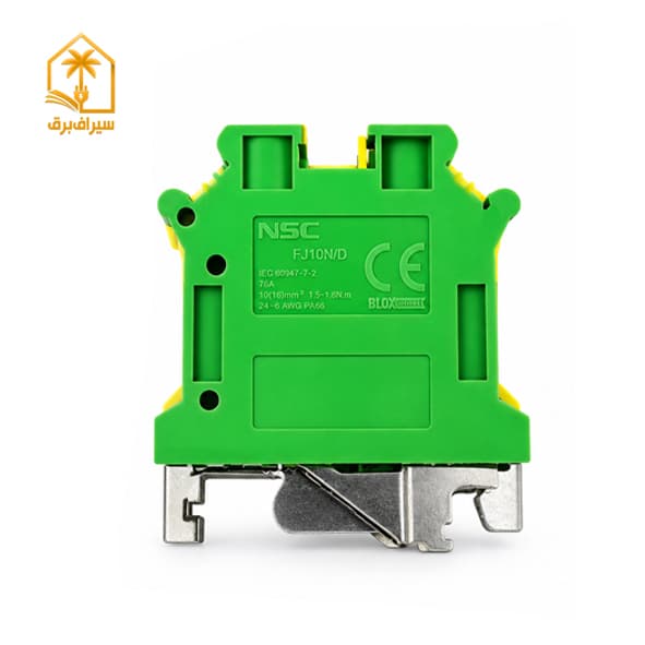ترمینال ریلی ارت برند NSC سایز 10 مدل FJ10N/D — تصویر ۲