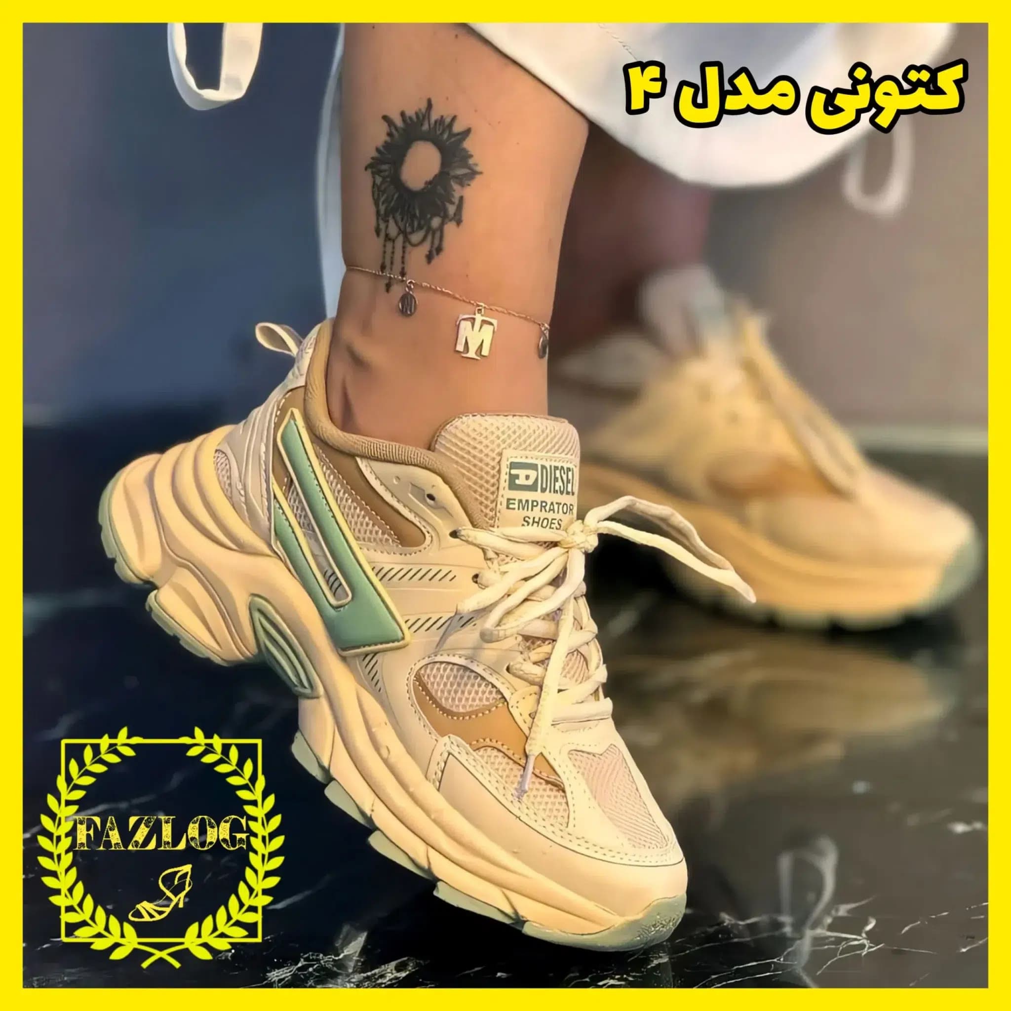 کفش کتونی اسپرت زنانه و دخترانه دیزل — تصویر ۵