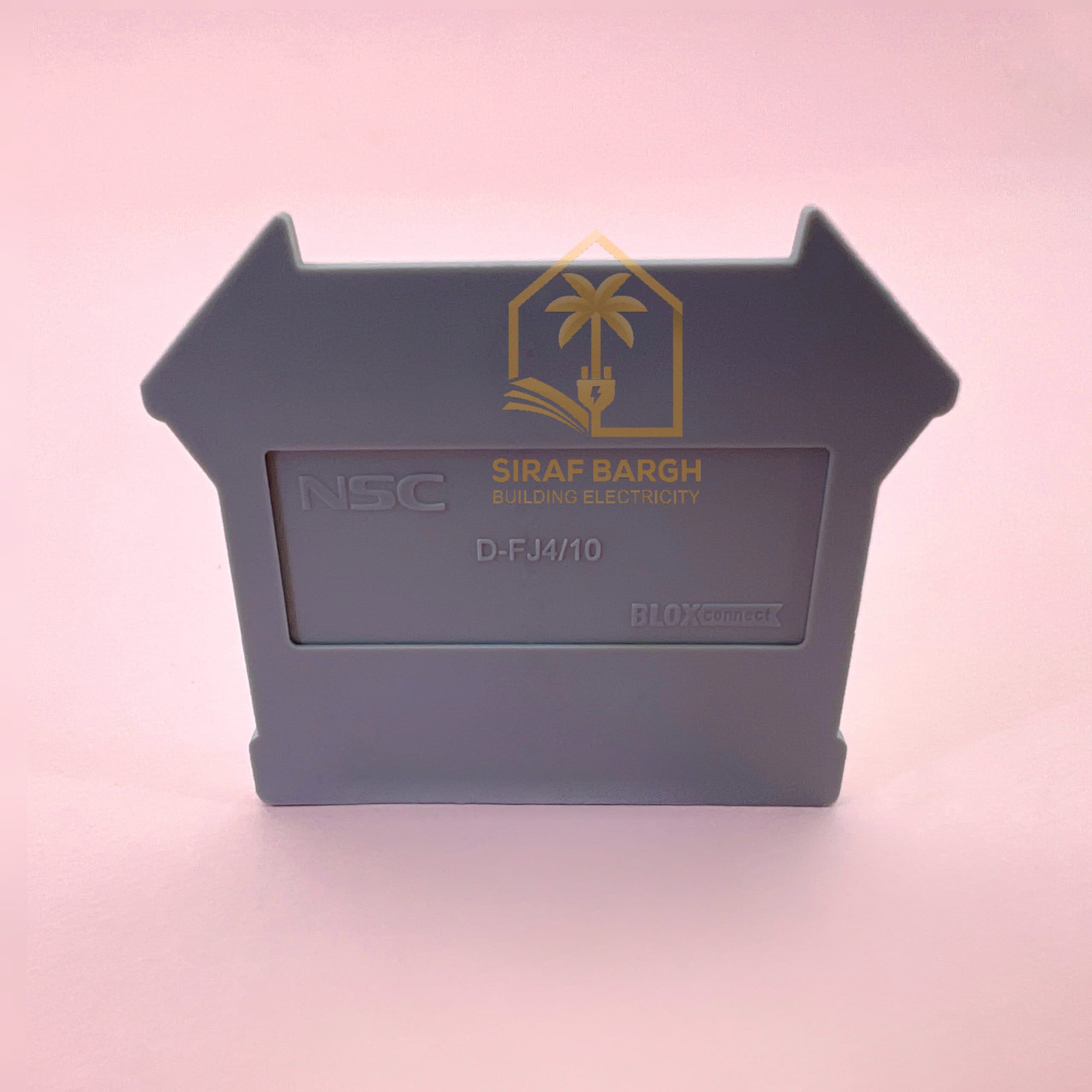 درپوش ترمینال ریلی برند NSC سایز 4 تا 10 کد FJ4/10