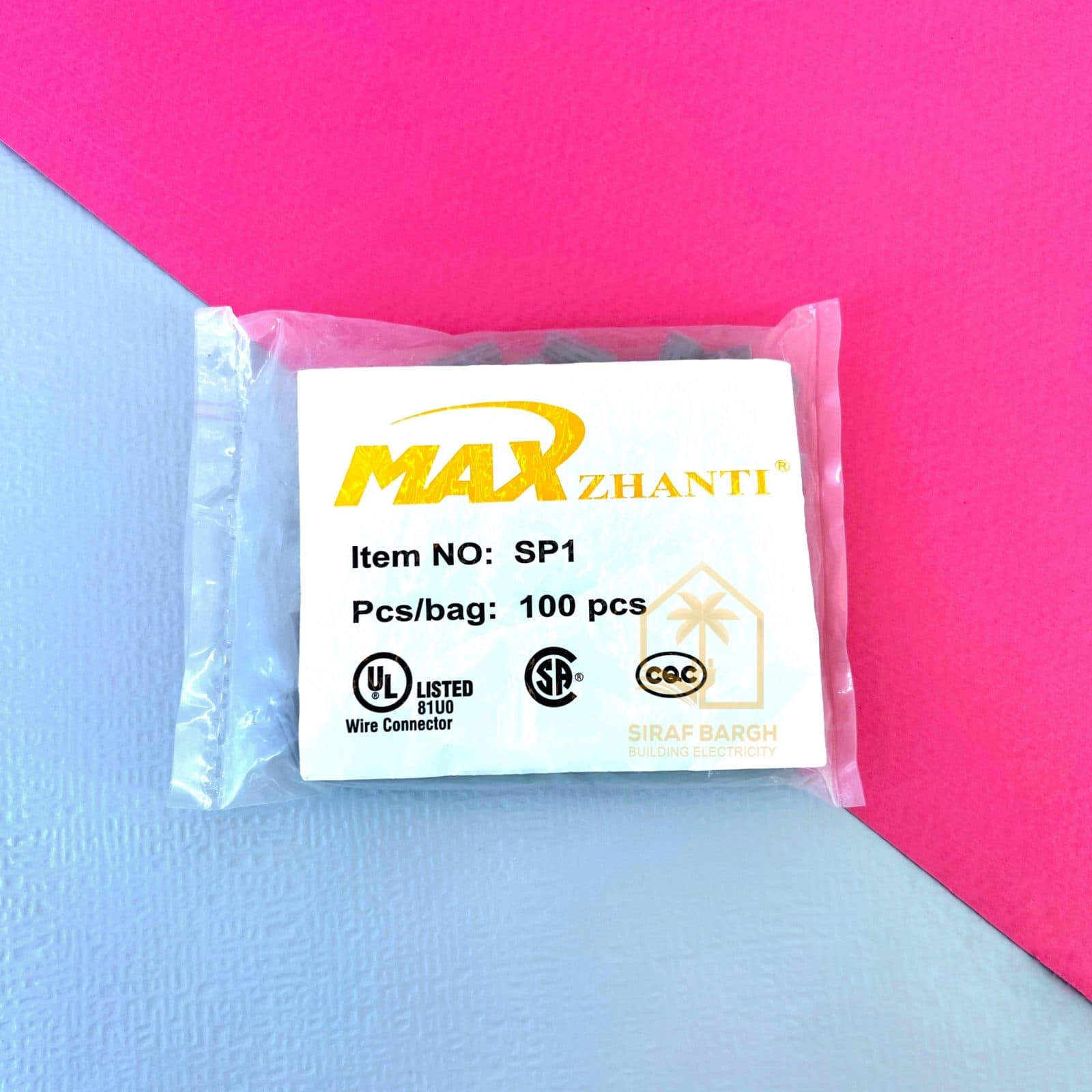 کانکتور پیچی سایز 1 خاکستری SP1 بسته صدتایی — تصویر ۵