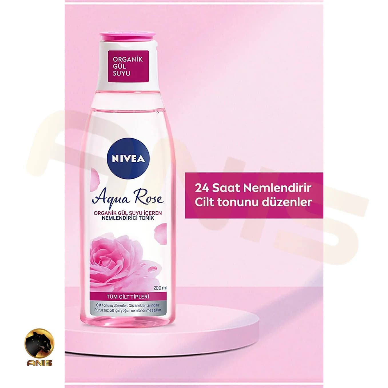 تونر مراقبتی پوست Aqua Rose نیوا حاوی عصاره گل رز 200 میل — تصویر ۴