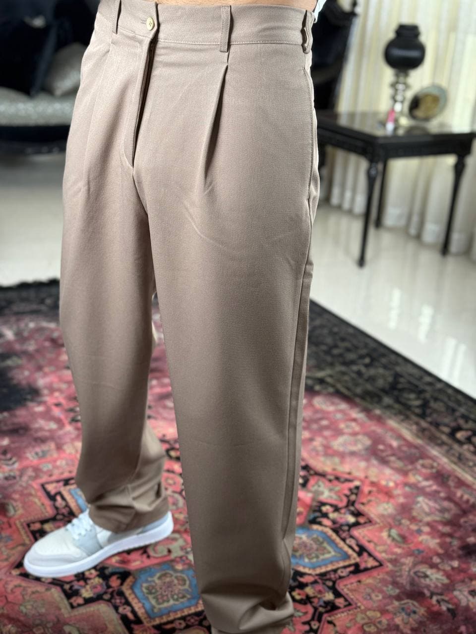 شلوار پارچه ای نیم بگ وارداتی +رنگبندی جذاب — تصویر ۸