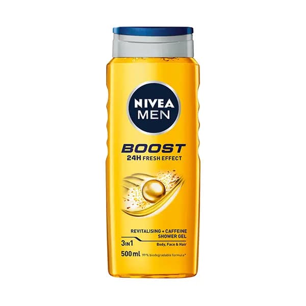 شامپو سر و بدن مردانه نیوا مدل Boost حجم 500 میلی لیتر