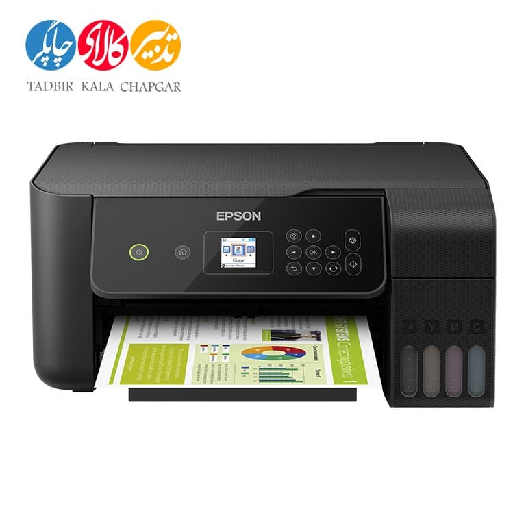 پرینتر چند کاره جوهر افشان اپسون مدل EcoTank L3160 — تصویر ۳