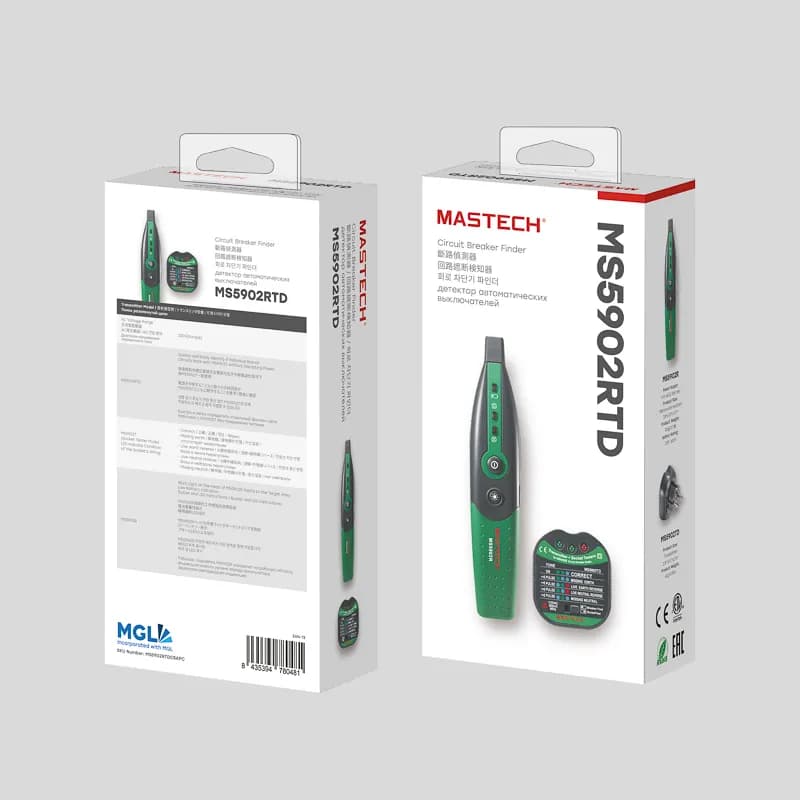 تستر پریز برق و نشتی جریان و مدار شکن مستک MASTECH MS5902RT — تصویر ۳