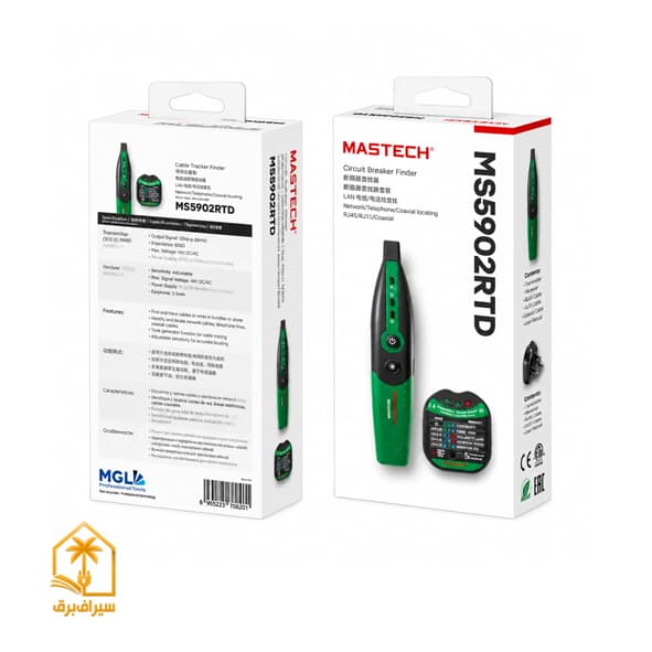 تستر پریز برق و نشتی جریان و مدار شکن مستک MASTECH MS5902RT — تصویر ۶