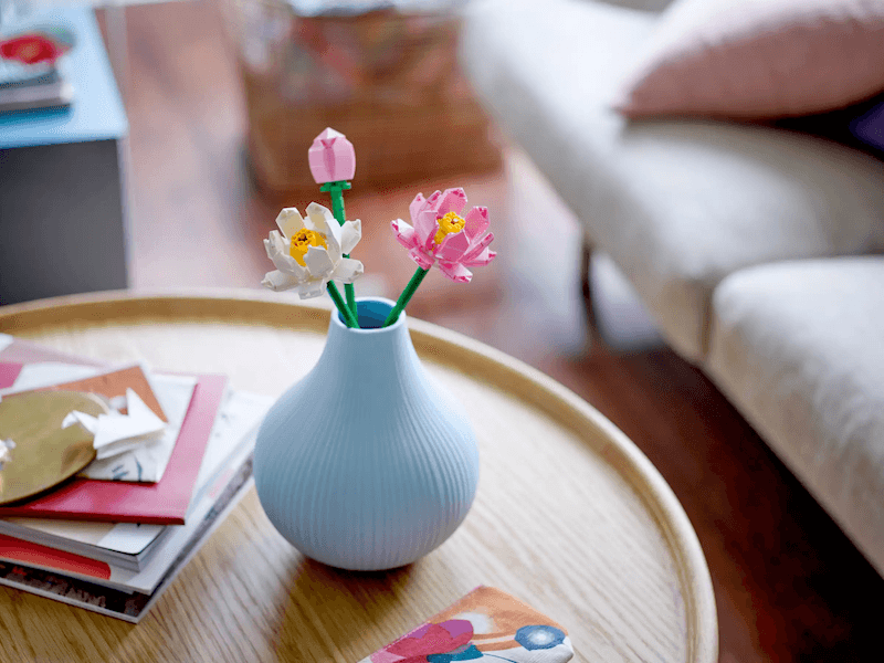 لگو گل نیلوفر آبی مدل Lotus Flowers 40647 — تصویر ۴