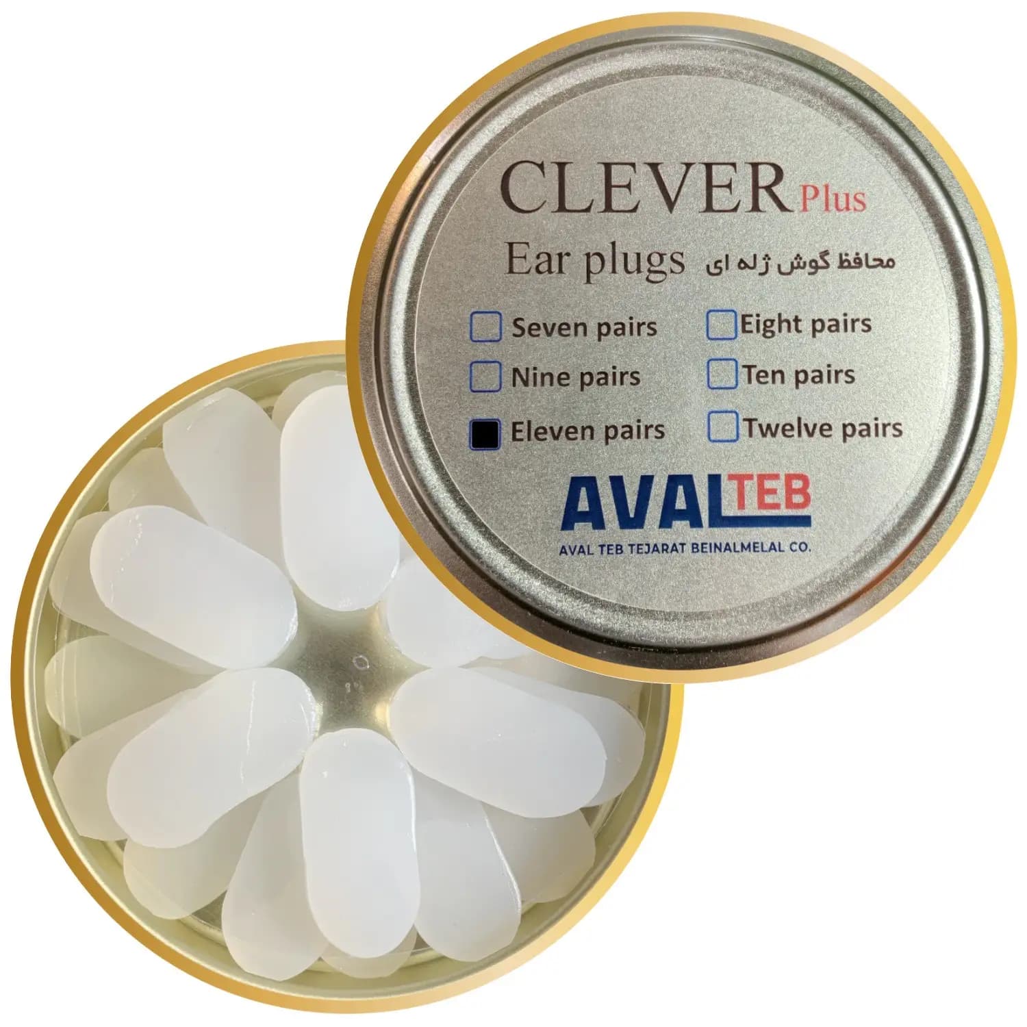 محافظ گوش ژله ای یازده جفت CLEVER plus