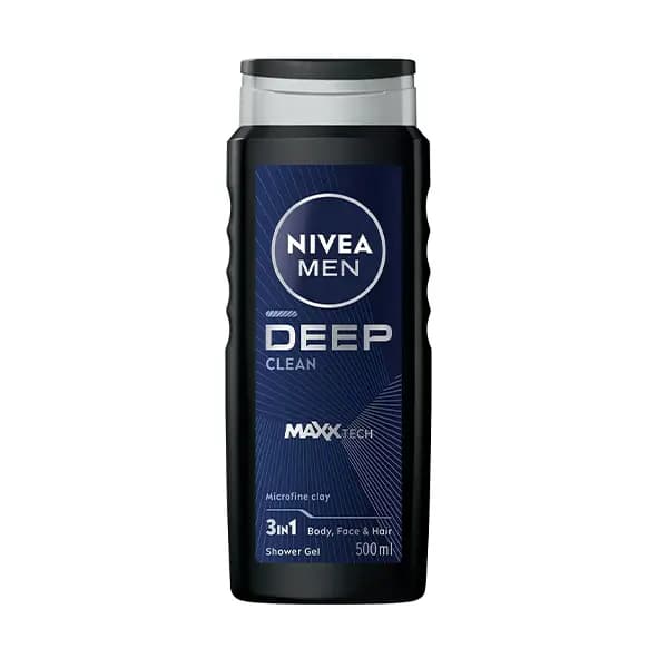 شامپو سر و بدن مردانه نیوا مدل Deep Clean حجم 500 میلی لیتر