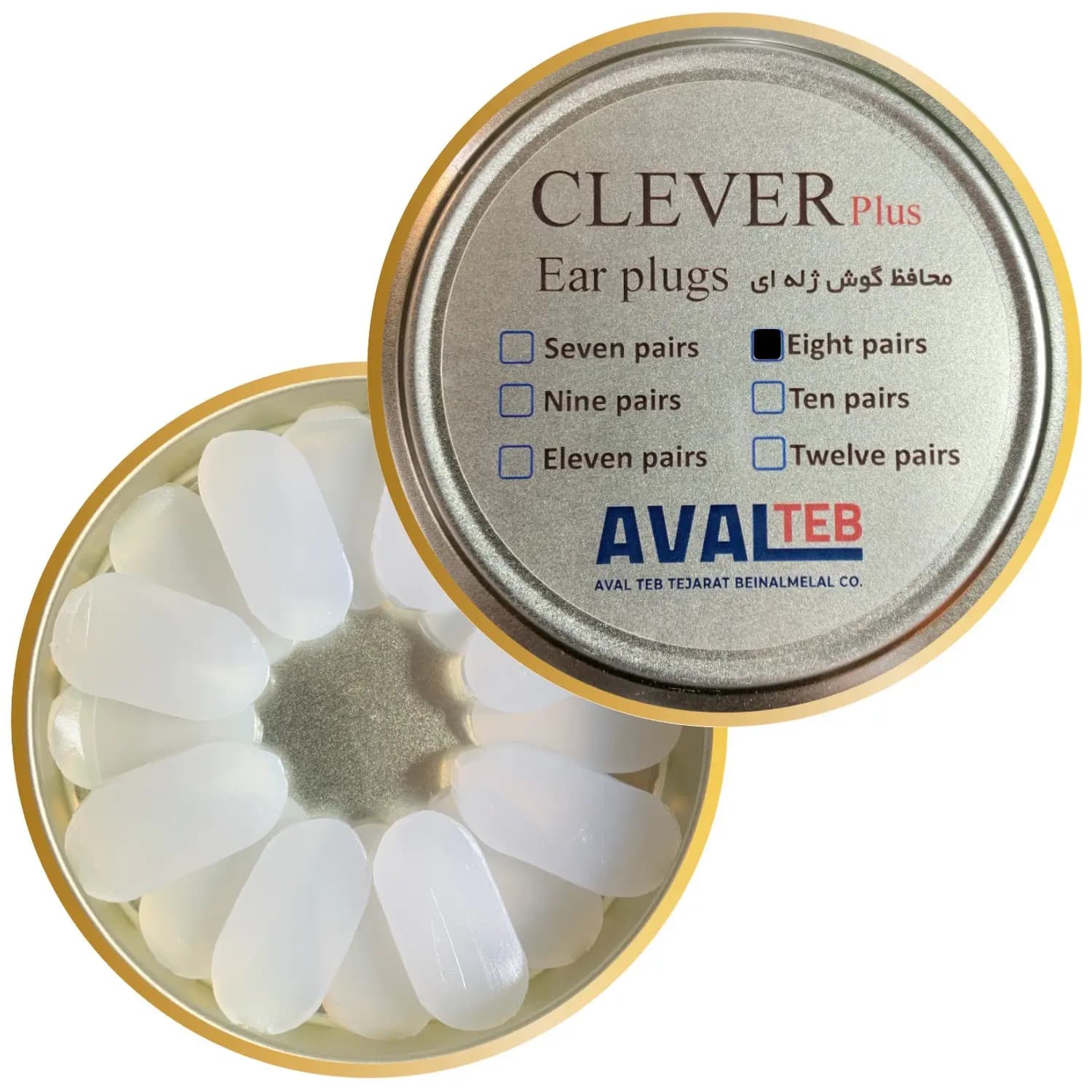 محافظ گوش ژله ای هشت جفت CLEVER plus