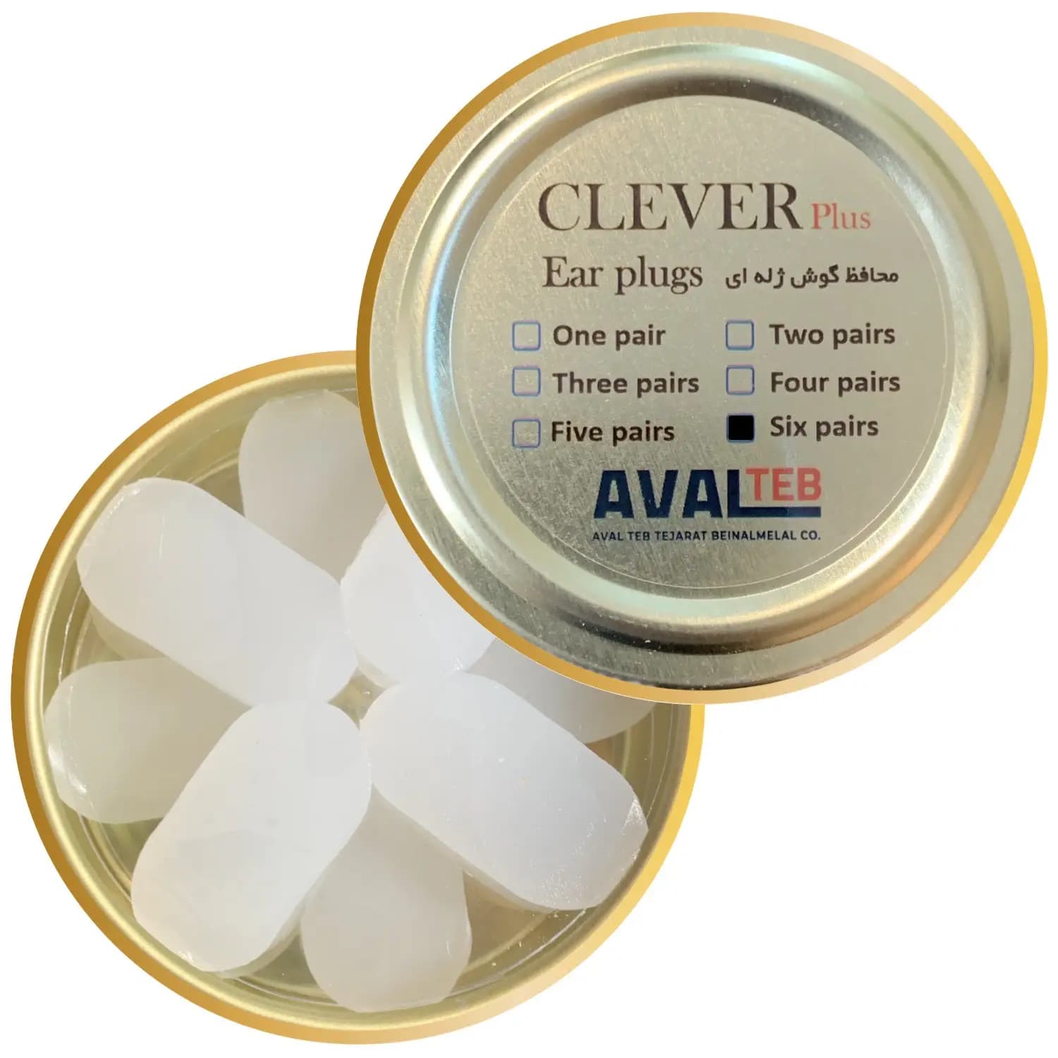 محافظ گوش ژله ای شش جفت CLEVER plus