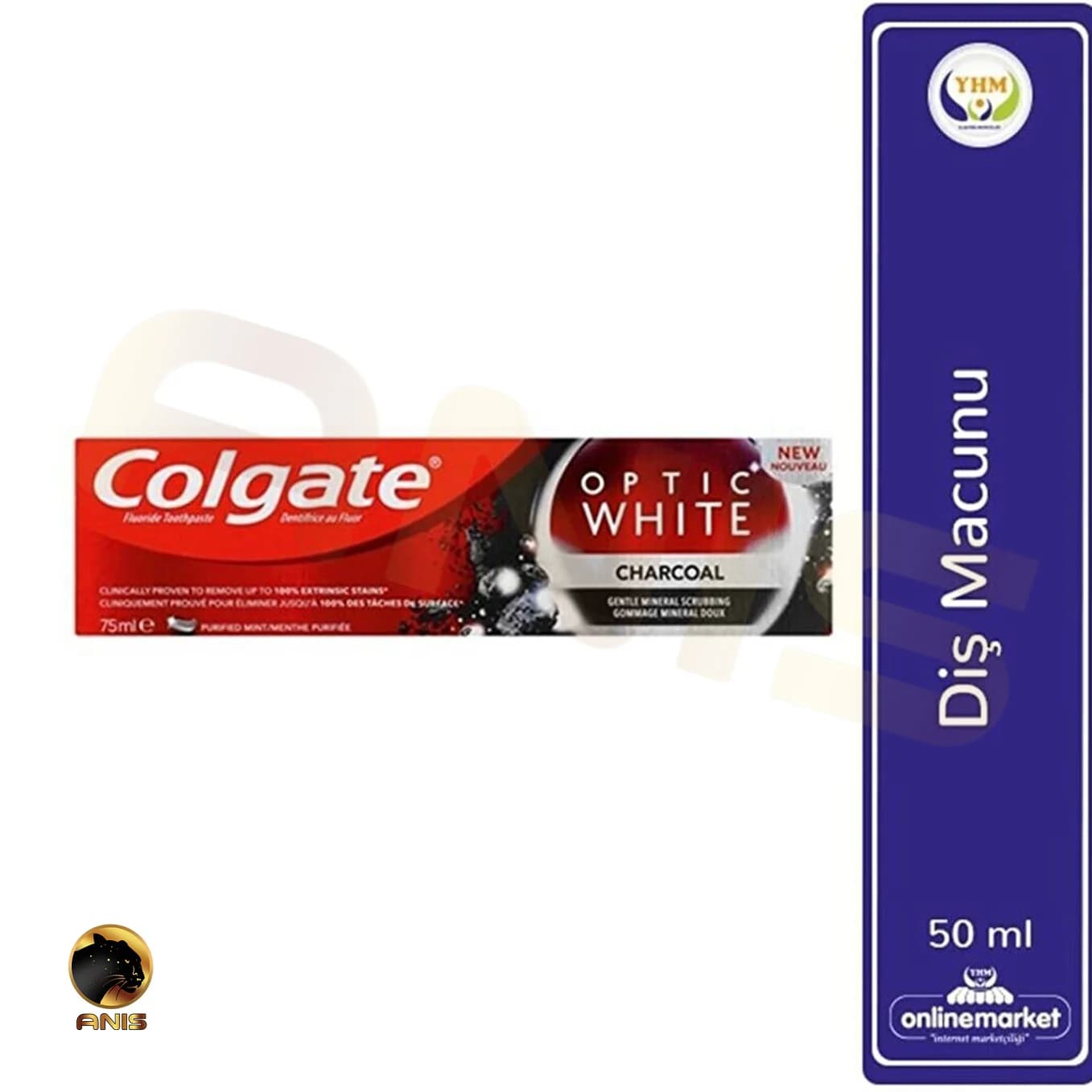 خمیر دندان Optic White charcoal کلگیت 50 میل