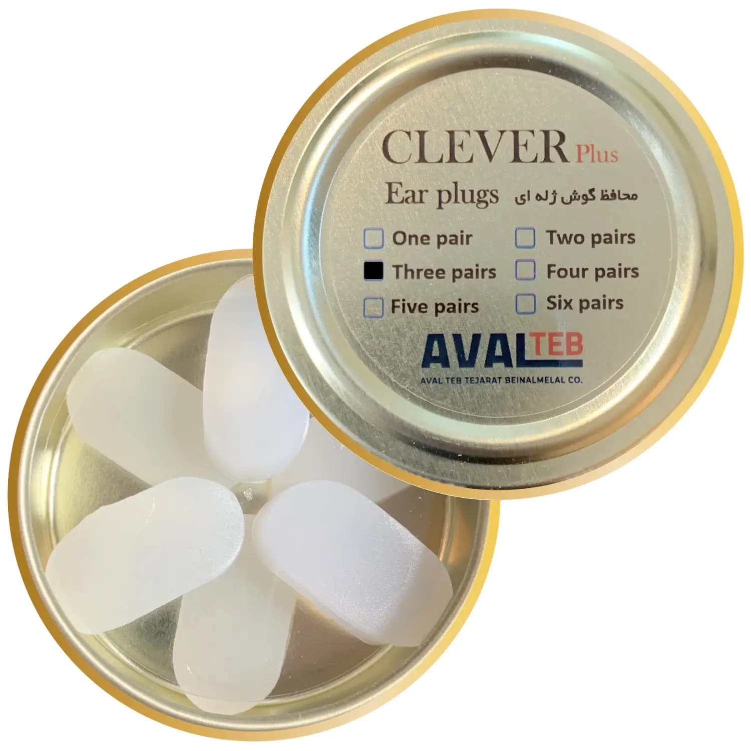 محافظ گوش ژله ای سه جفت CLEVER plus