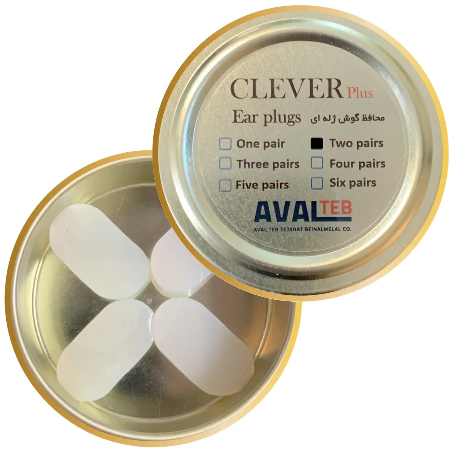 محافظ گوش ژله ای دو جفت CLEVER plus