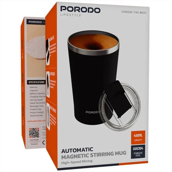 ماگ همزن دار اتوماتیک مغناطیسی PORODO مدلPorodo Lifestyle Automatic Magnetic — تصویر ۴