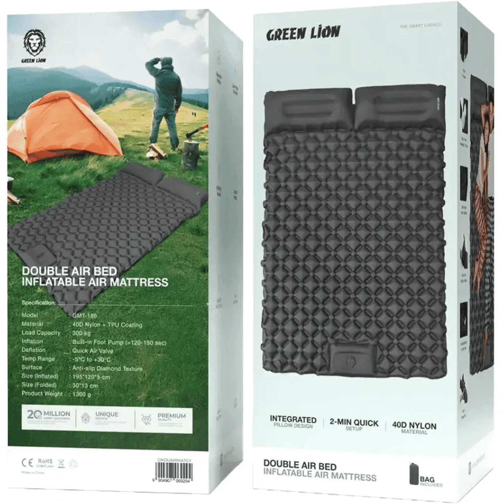 تشک بادی دو نفره گرین لاین مدل Double Air Bed Inflatable Air Mattress — تصویر ۴