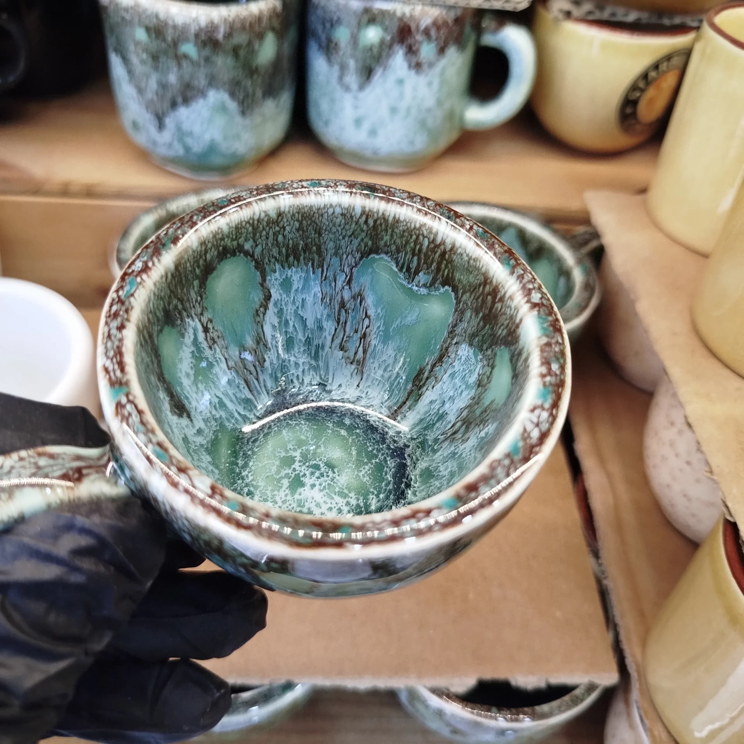 فنجان شات سرامیکی طرح ماربل — تصویر ۲