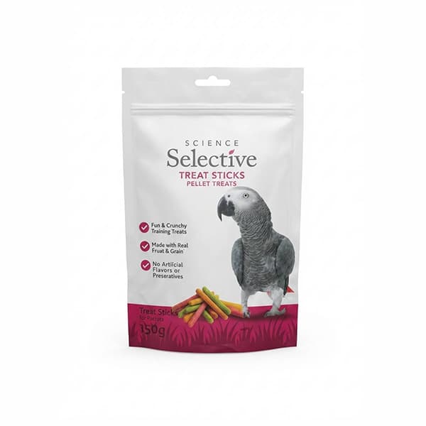 پلِت تشویقی طوطی‌سانان درشت‌جثه سلکتیو (Science Selective Treat Sticks) وزن ۱۵۰ گرم