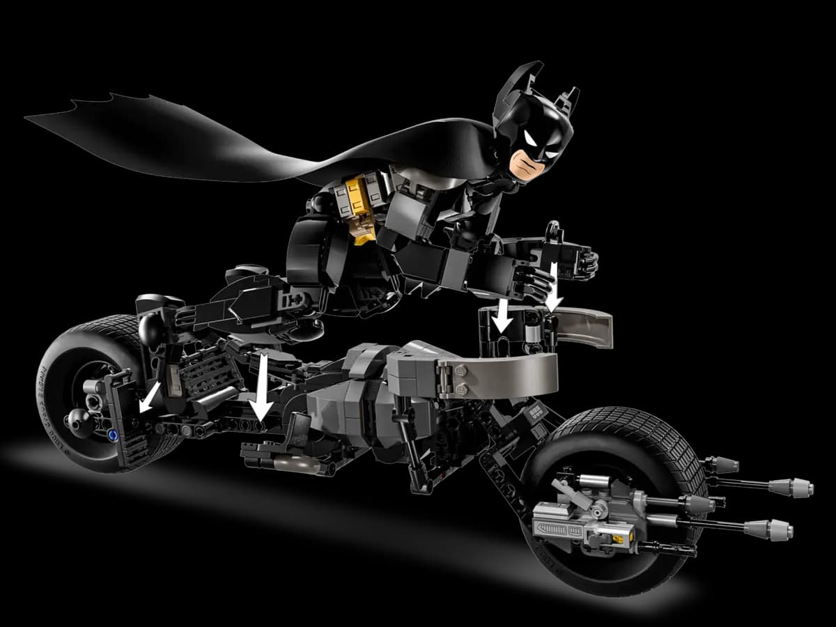 لگو بتمن مدل Batman Figure and the Bat-Pod Bike کد 76273 — تصویر ۴