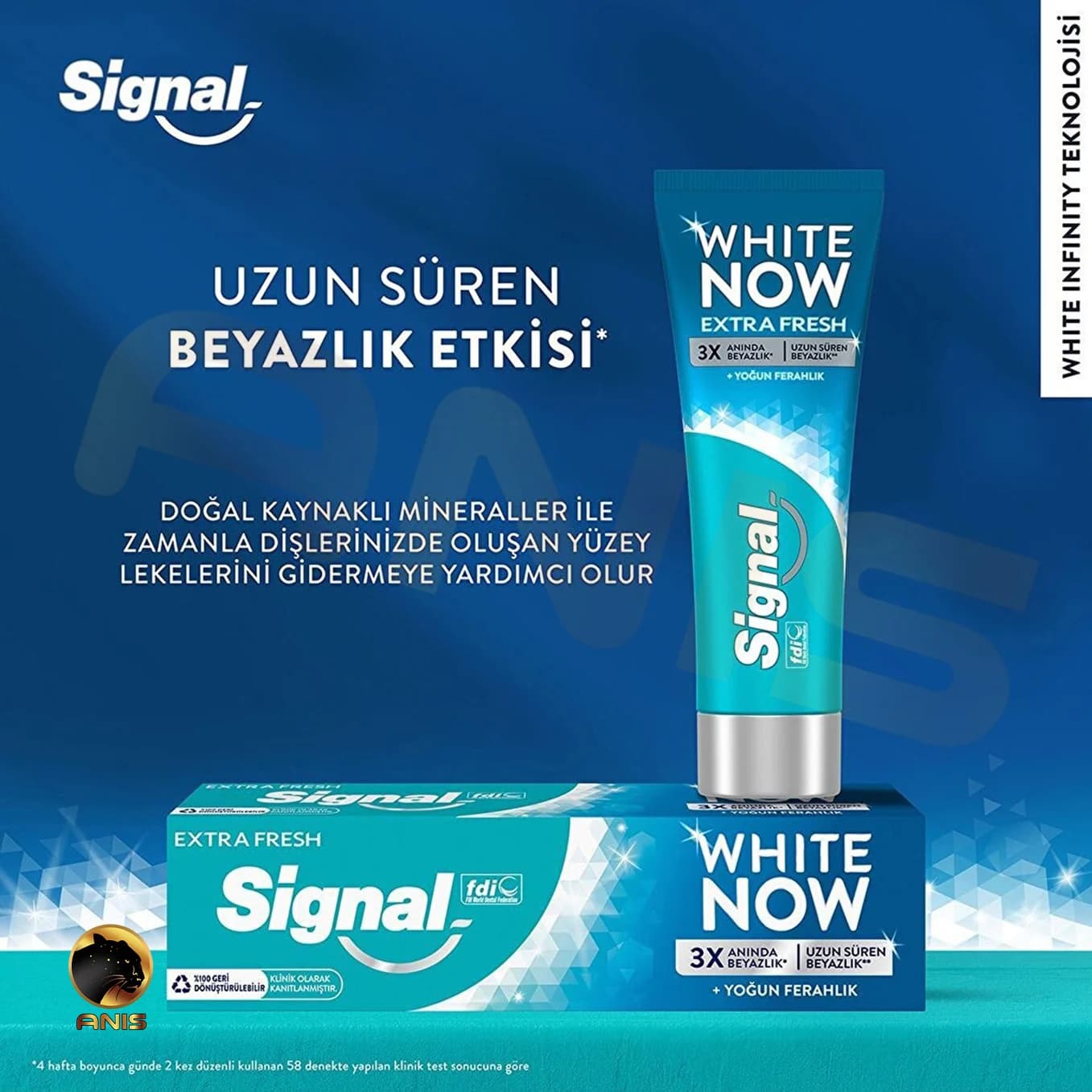 خمیر دندان White Now Extra fresh سیگنال سفید کننده فوری 75 میل — تصویر ۶