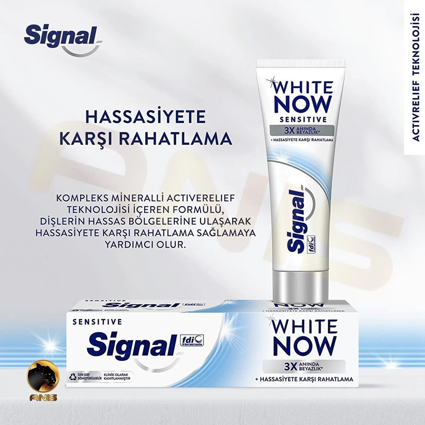 خمیر دندان White Now Sensitive سیگنال برای رهایی از حساسیت 75 میل — تصویر ۵