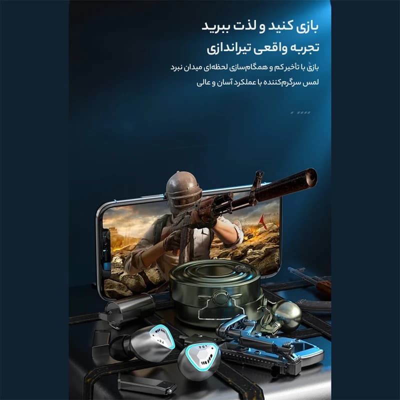 هدفون بلوتوثی دامیکس مدل M45 ENC کدm22559 — تصویر ۲