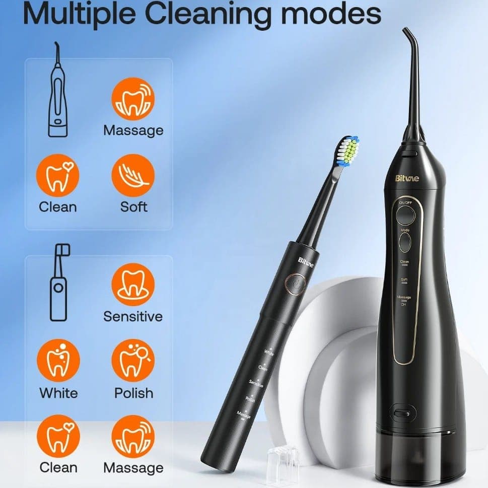 مسواک برقی و واترجت بیتوی Bitvae F5020E & E11 smart oral irrigator — تصویر ۳