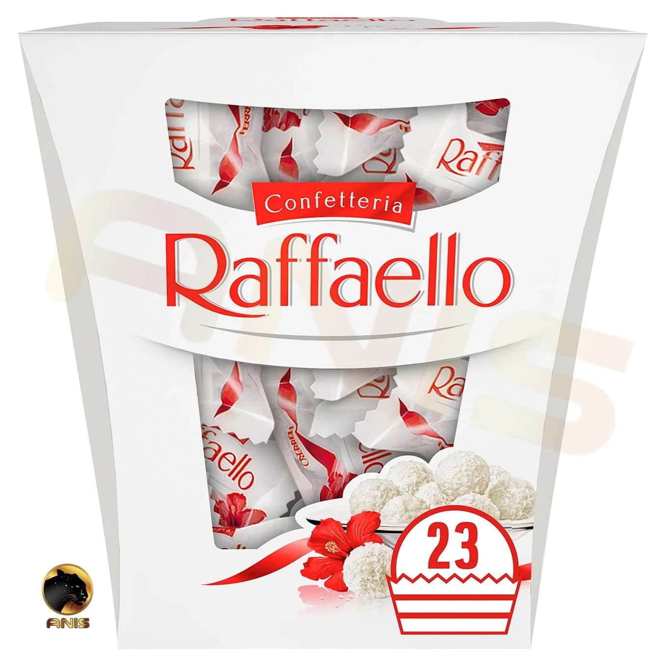 رافائلو شکلات اروپایی raffaello با مغز بادام و رویه نارگیل 230 گرم