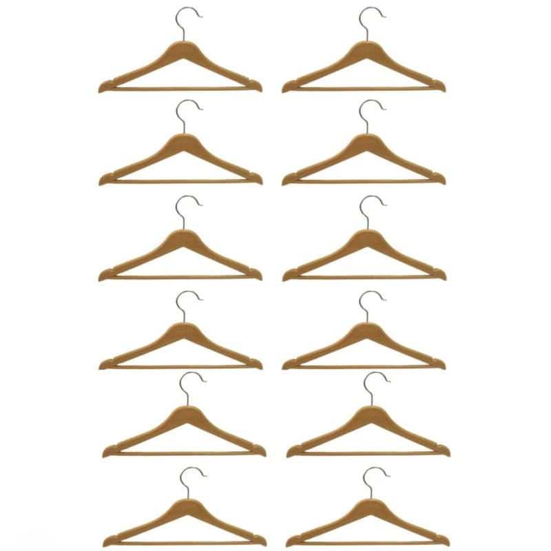 چوب لباسی کد 12 بسته 12 عددی کدm22544